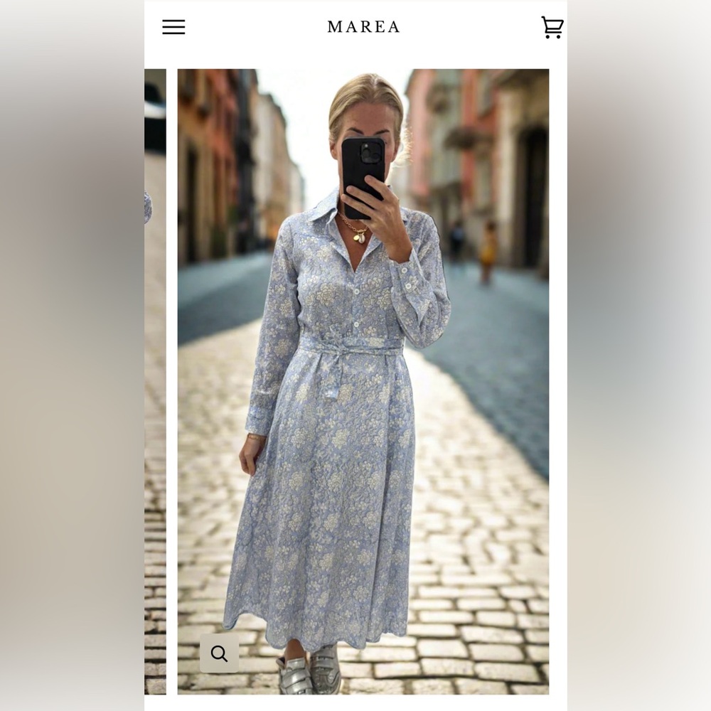 Marea midi shirt dress size medium NWT